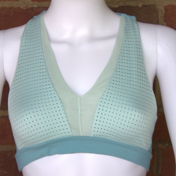 Aerie Chill. Play. Move. Teal Racerback Sports Bra | Size S | Good Condition - Picture 3 of 13
